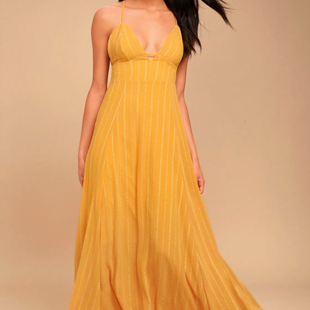 Lulus Yellow Elevate Embroidered Maxi Dress - Picture 3 of 6